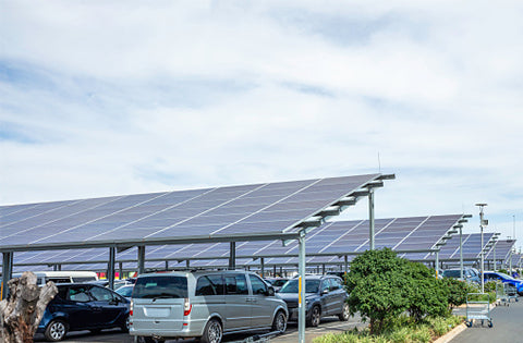 solar panel parking lots