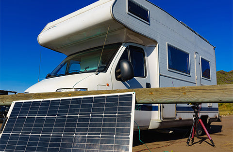RV with solar panel