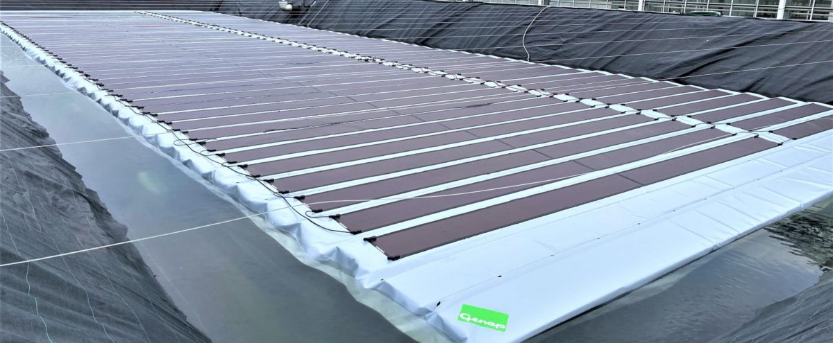 Lightweight solar for agricultural water reservoirs