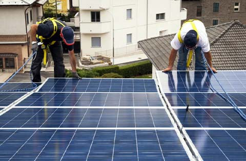 solar panel installation