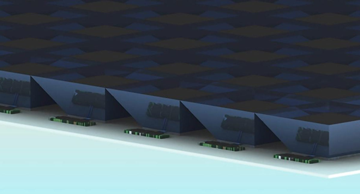 Glass pyramid concentrator for solar cell applications