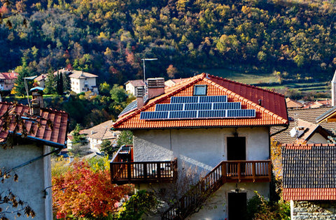 roof-mounted solar panel
