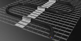 Electric heating mat for new and old buildings