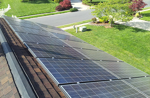 roof-mounted solar panel