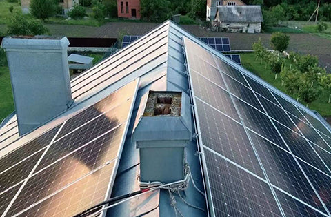 roof-mounted solar panel