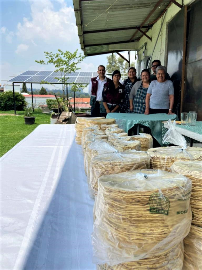 Tortillas hechas con los rayos del sol