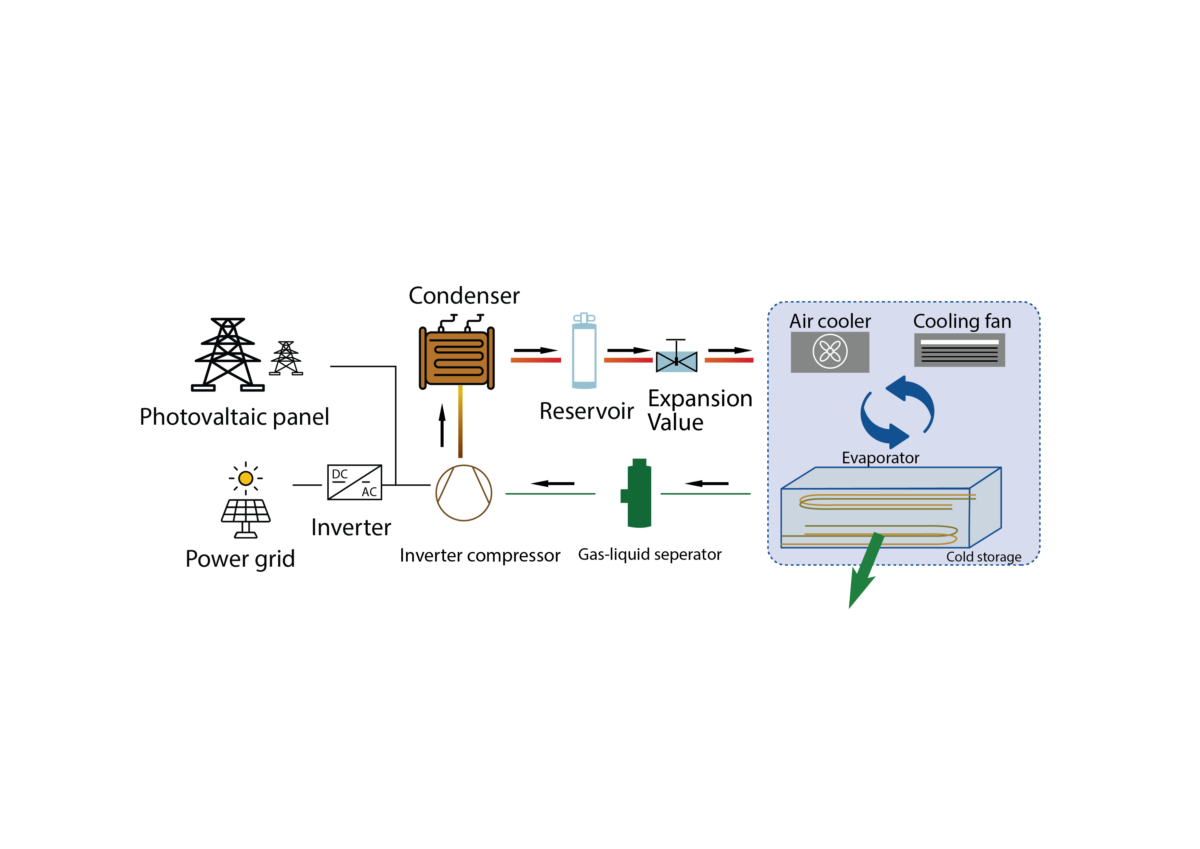 Photovoltaics for cold storage