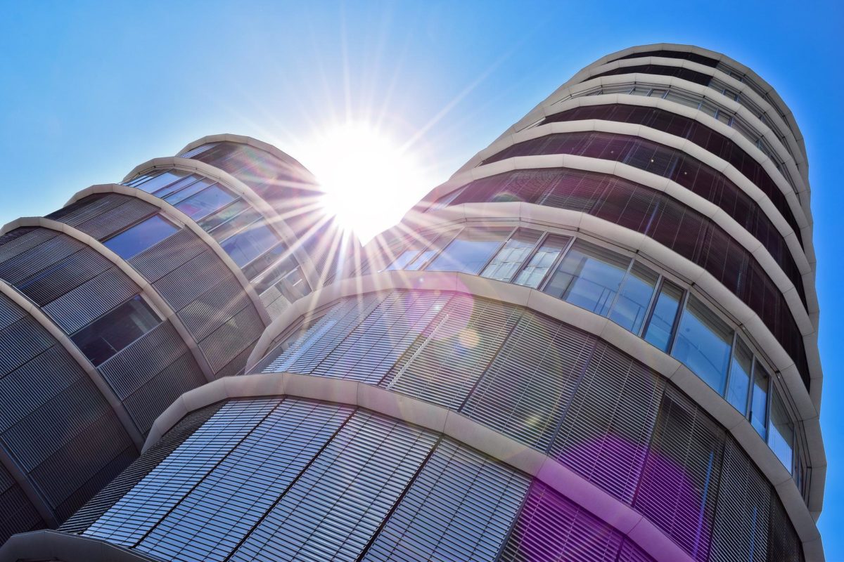 Solar, geothermal heat pumps for heating, cooling demand in office buildings