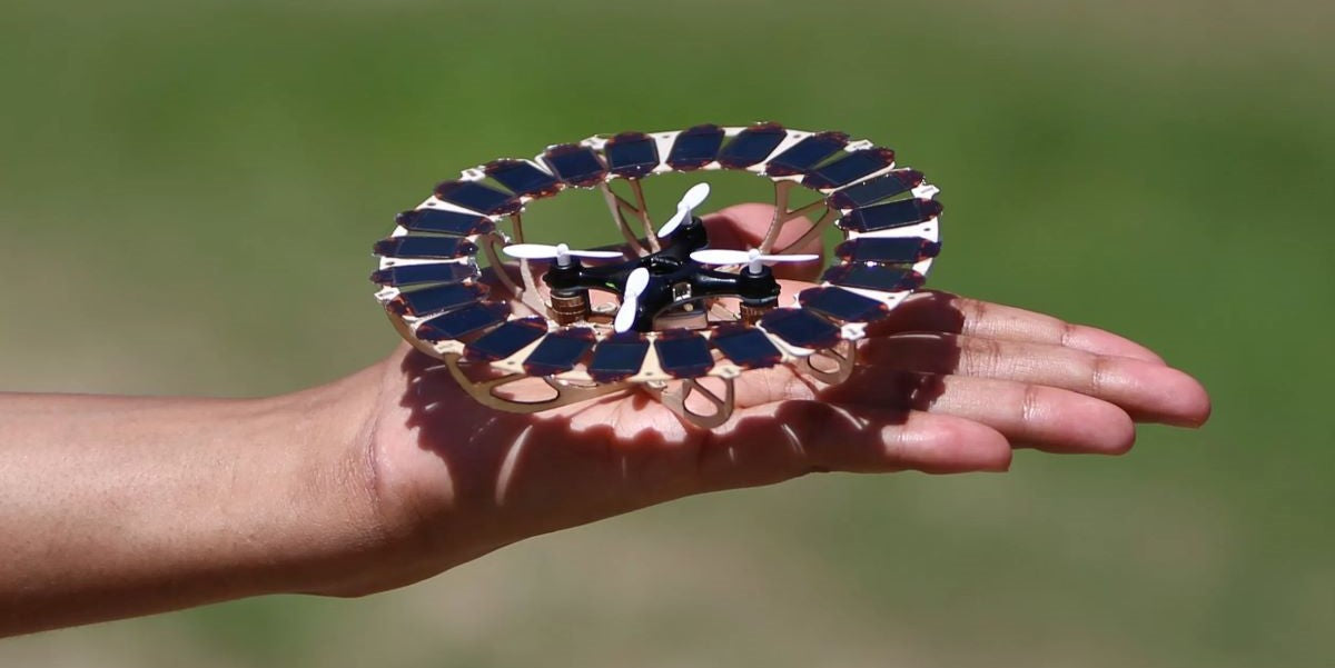 Powering drones with ultra-thin, flexible perovskite PV cells