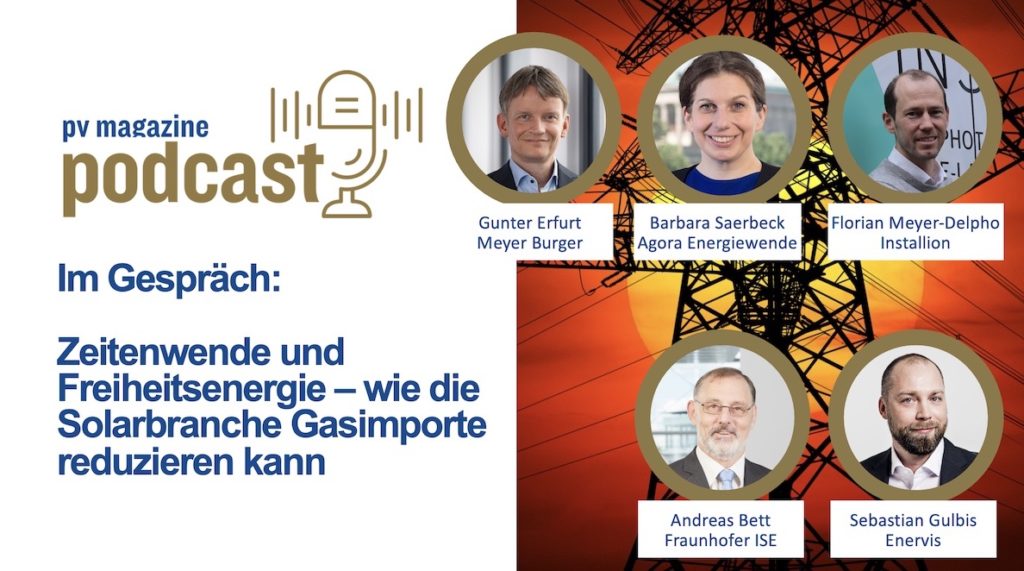 pv magazine Podcast: Zeitenwende und Freiheitsenergie – wie die Solarbranche Gasimporte reduzieren kann