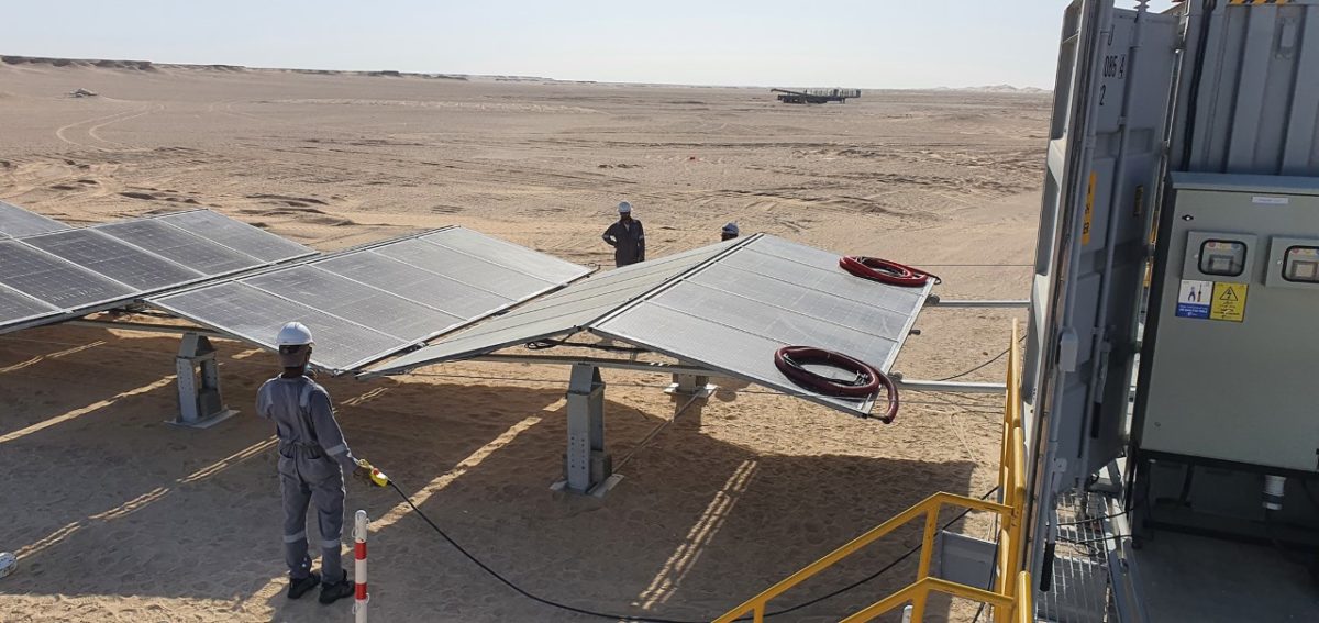 Mobile solar-plus-storage unit for offgrid applications