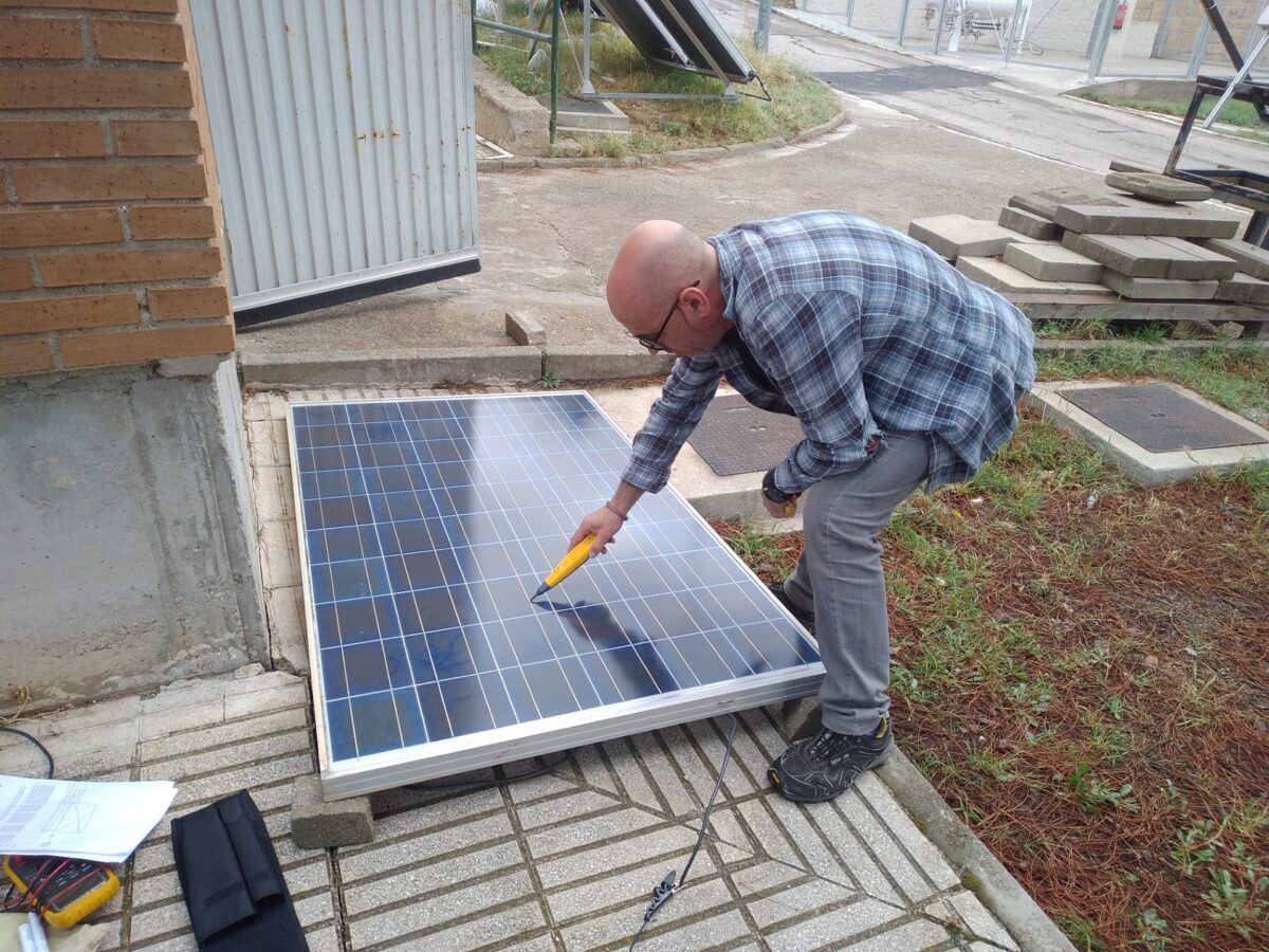 New method to repair ribbon busbar interruptions in PV panels