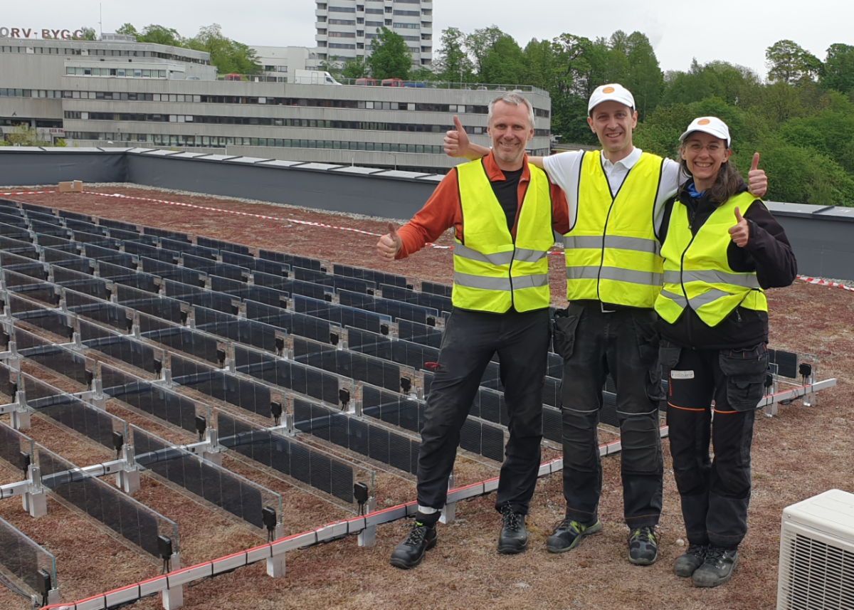 Vertical rooftop PV pilot goes online in Norway