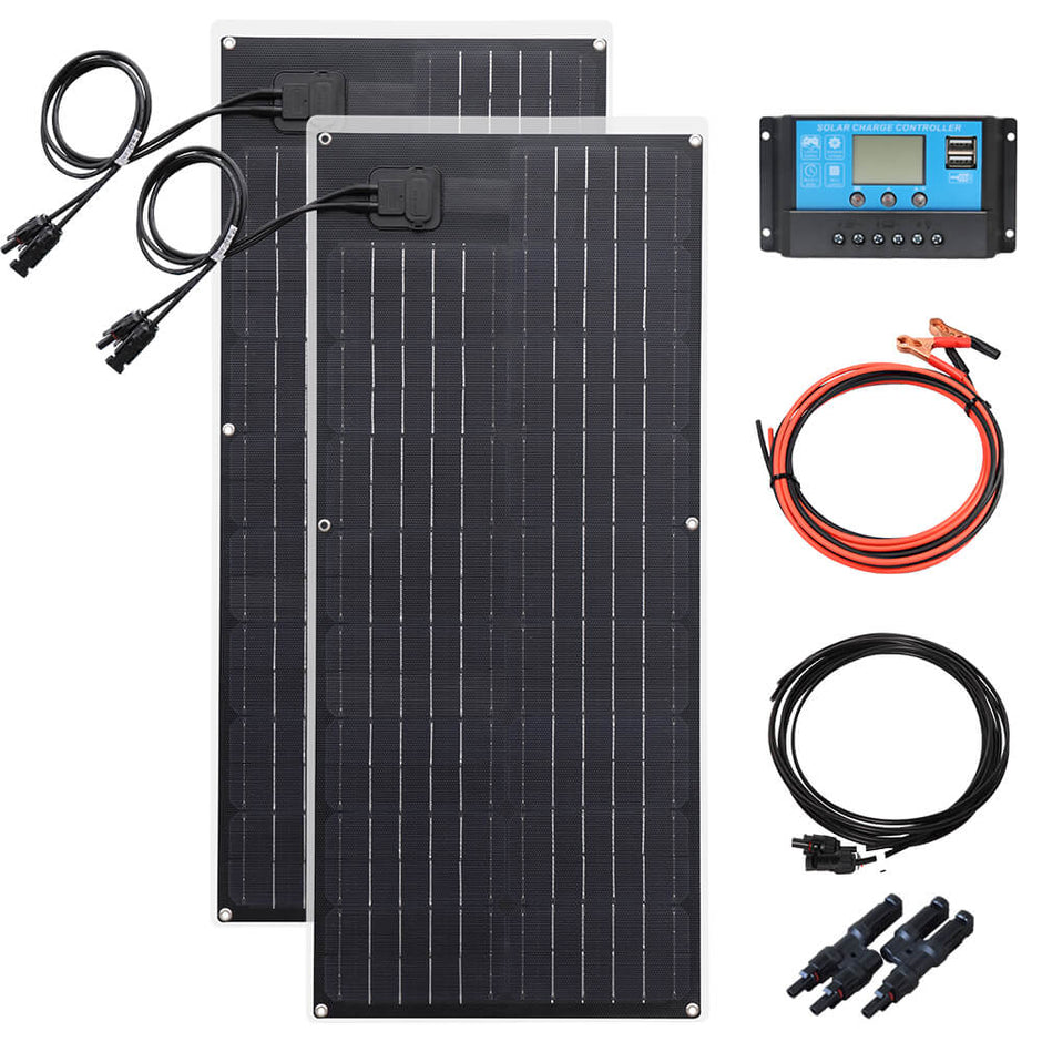 100W ETFE Semi-Flexible Solar Panel Kit 830*370*4mm