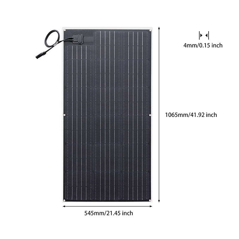 200W ETFE Semi-Flexible Solar Panel Kit 1065*545*4mm