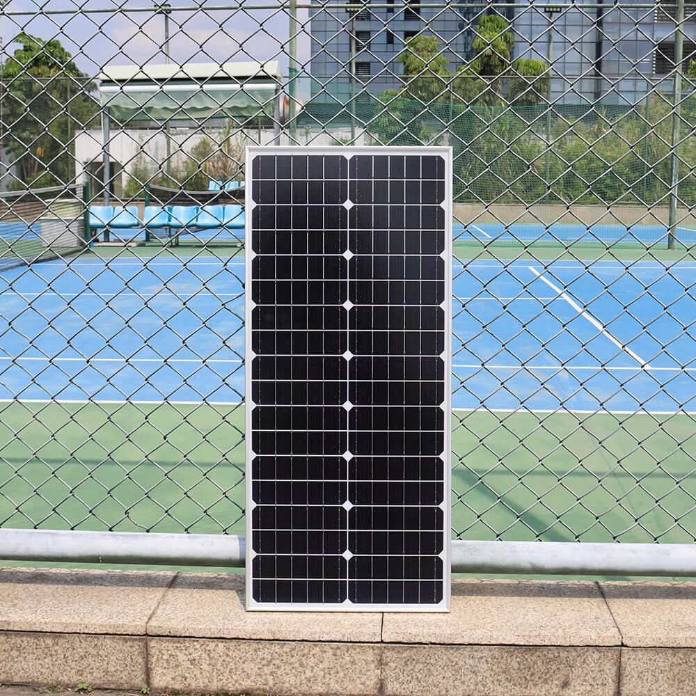 Solarparts Mono glass solar panel 19.8V/50W 810*360*25mm with junction box and MC4 0.9M cable