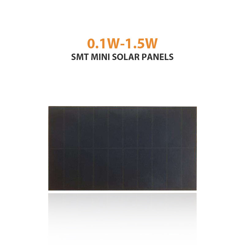 New design SMT small sunpower PV panel 0.1W-1.5W square customized small solar panel SMT MINI SOLAR PANELS