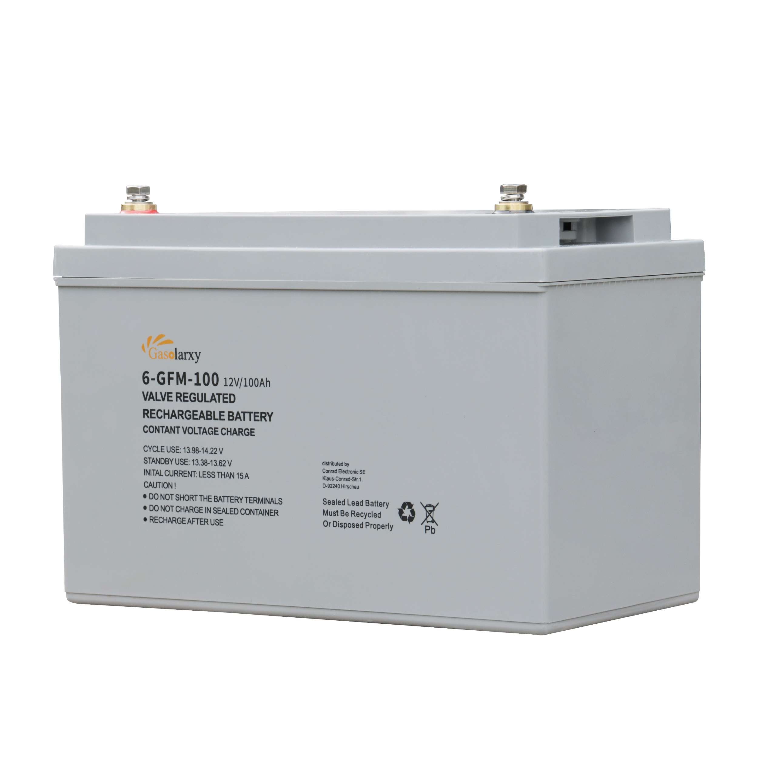 Solarparts@AGM Batteries Lead-Acid 6-GFM-100