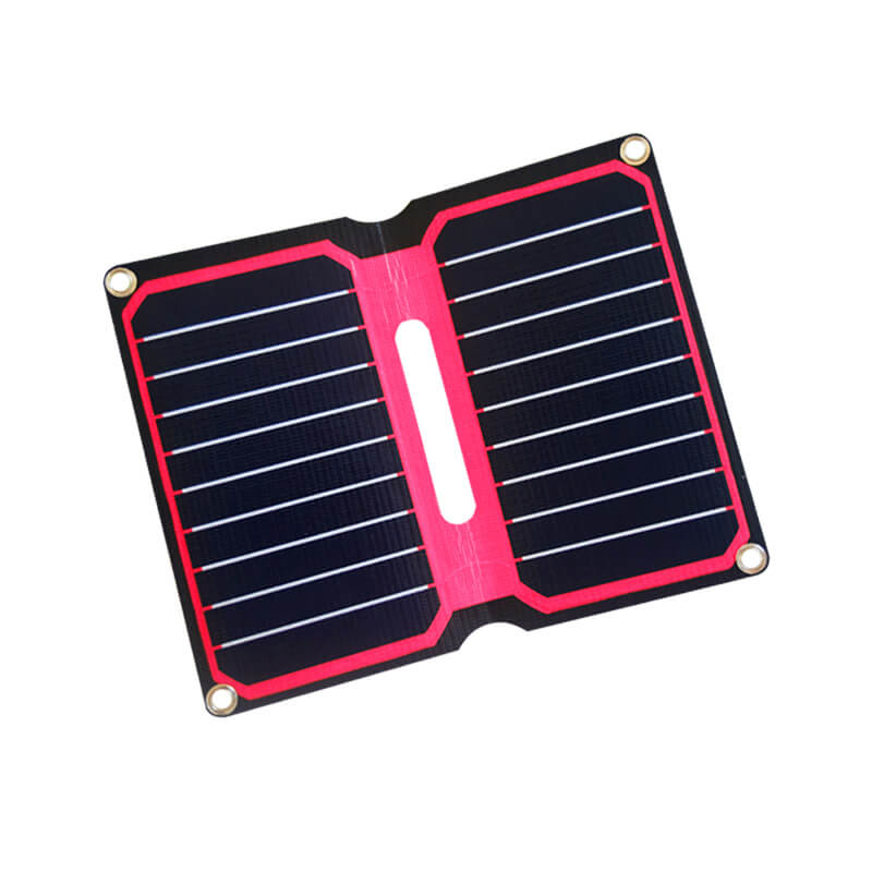 Mono integrated solar charger 5V/10W red orange