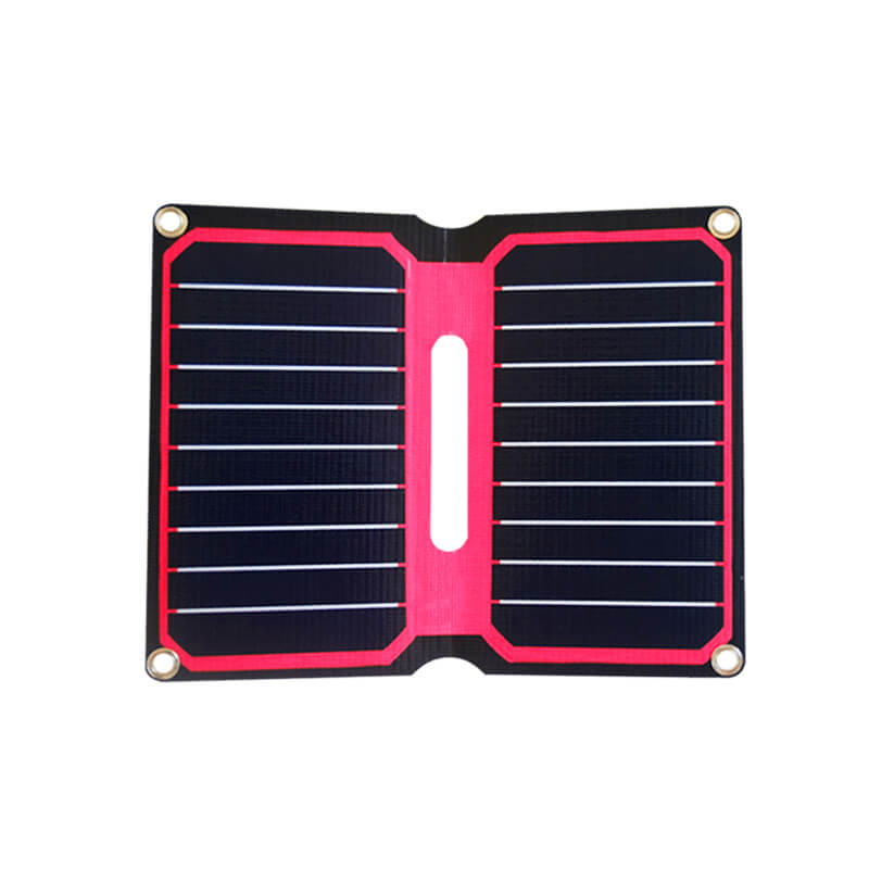 Mono integrated solar charger 5V/10W red orange