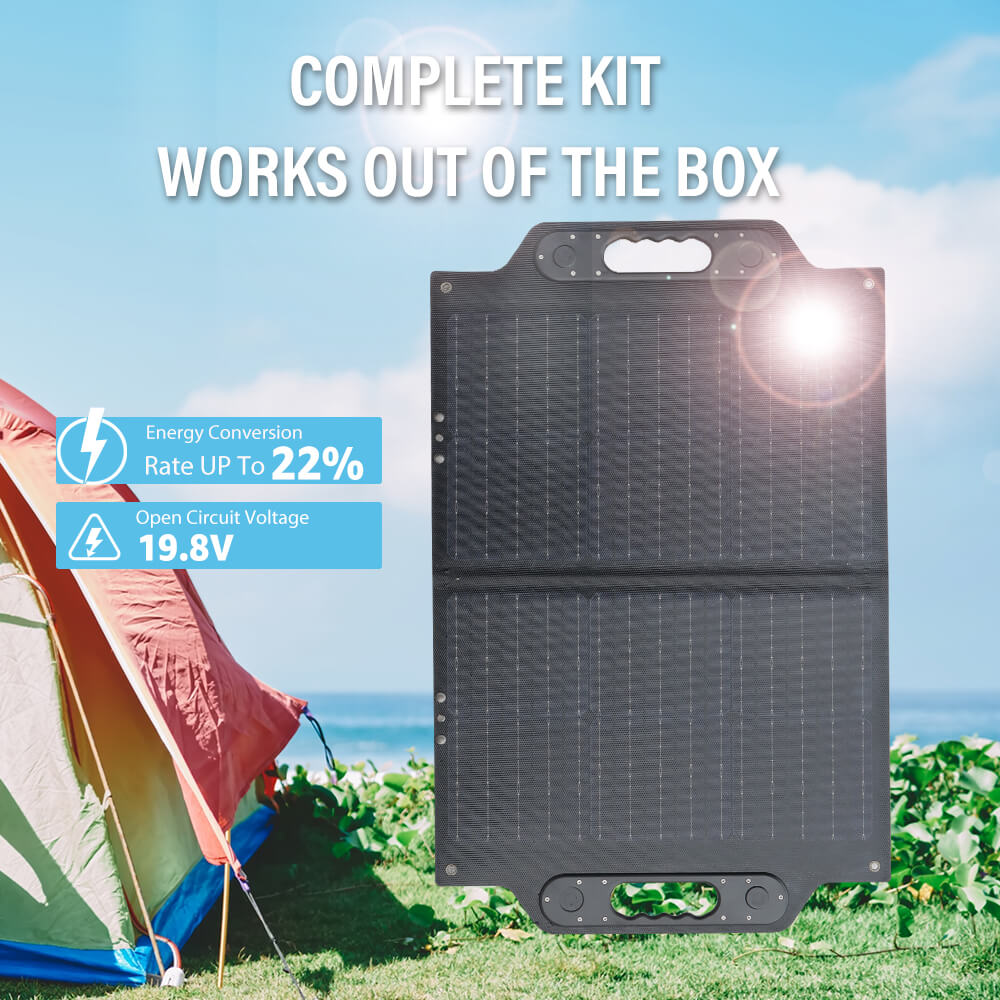 Solarparts@ Mono integrated foldable solar charger 19.8V/50W