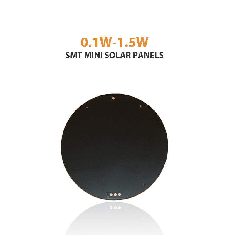 New design SMT small sunpower PV panel 0.1W-1.5W customized circle small solar panel SMT MINI SOLAR PANELS