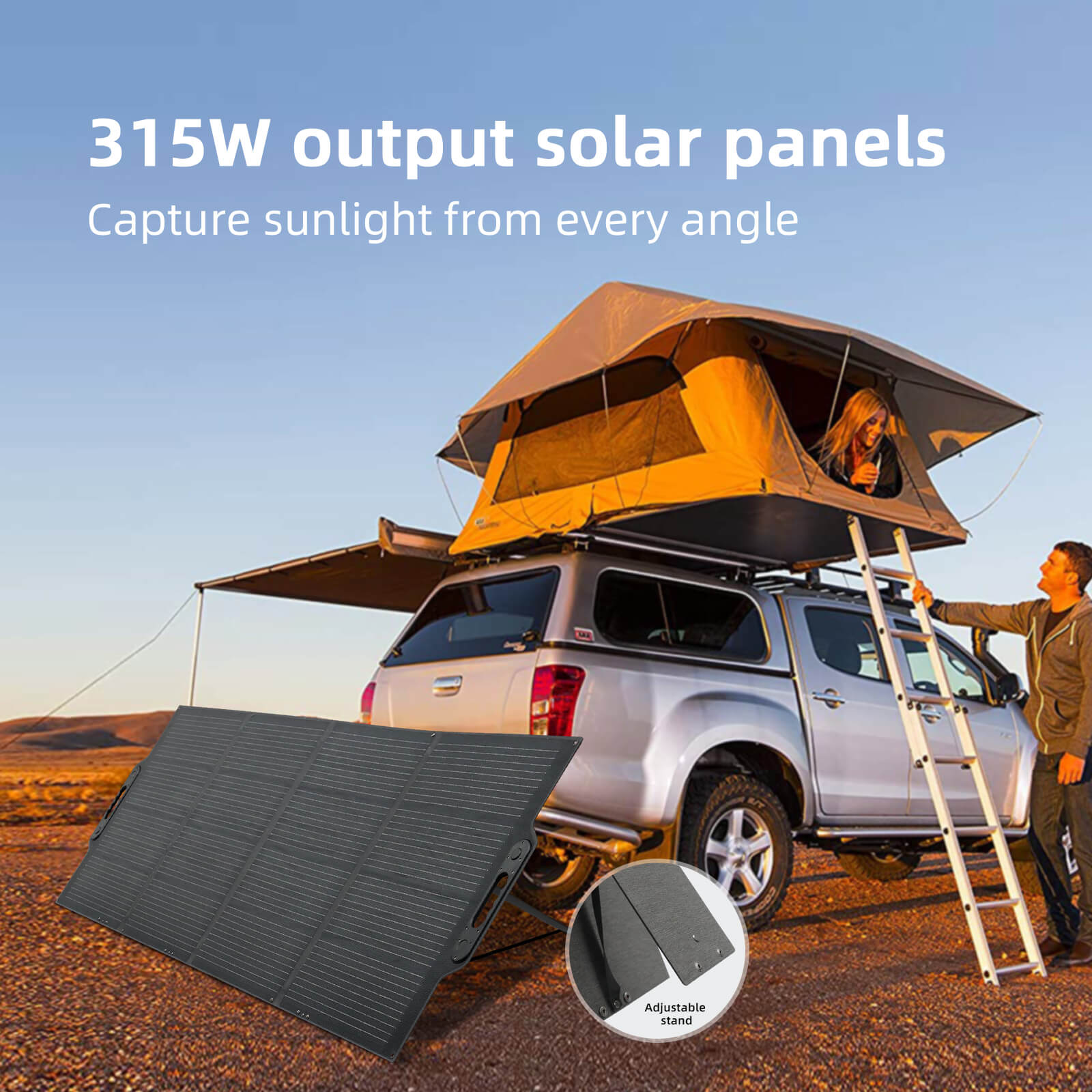 Solarparts@ Mono integrated foldable solar charger 35.2V/315W