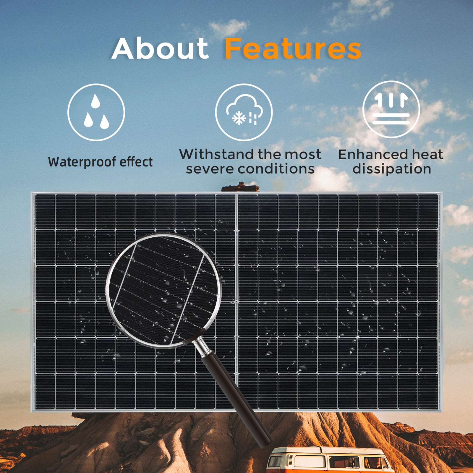 SOLARPARTS OEM 450W GLASS PANEL FOR SOLAR PLANT