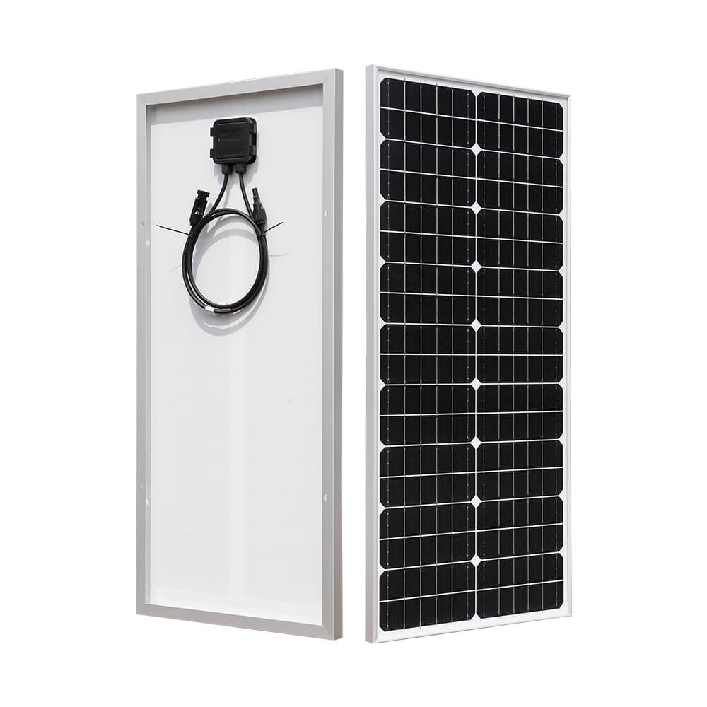 Solarparts Mono glass solar panel 19.8V/50W 810*360*25mm with junction box and MC4 0.9M cable