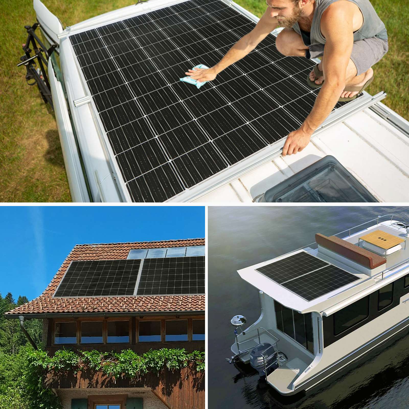 Solarparts OEM 360W glass panel for solar plant