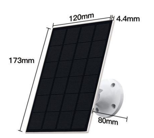 3W /6V Solar-powered security camera