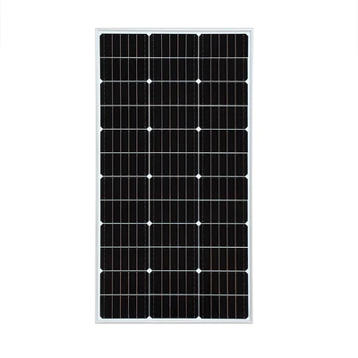 Solarparts Mono glass solar panel 100W 19.8V 1050*530*25mm with junction box and MC4 0.9M cable