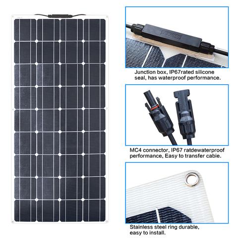 100W ETFE monocrystalline solar panel