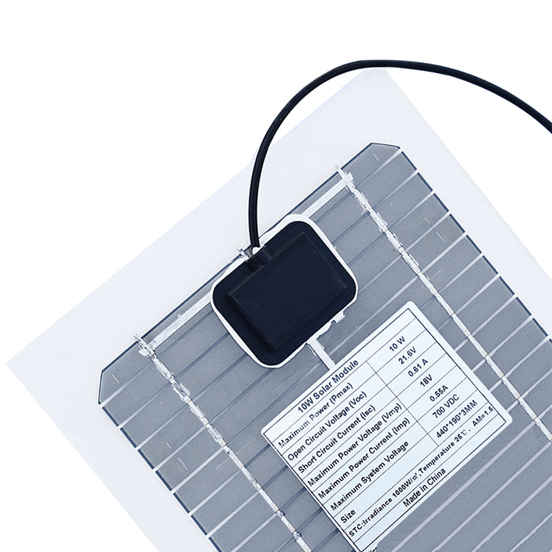 10W monocrystalline flexible solar panel