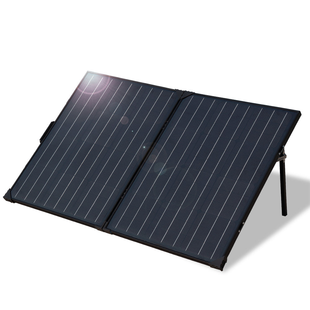 Mono foldable 2*50W solar charger  100w 18v 680*510*25mm