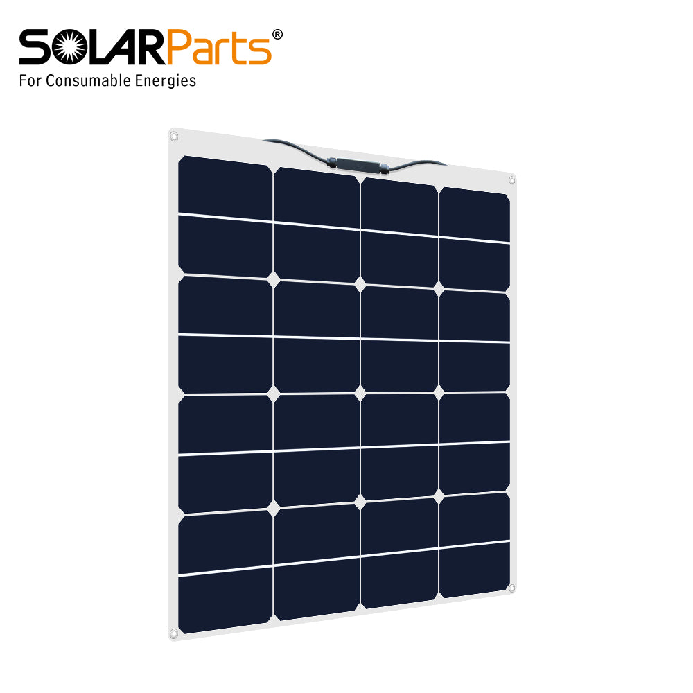 Solarparts@ Sunpower Flexible Solar Panel PET 18V 50W 545x535x3mm