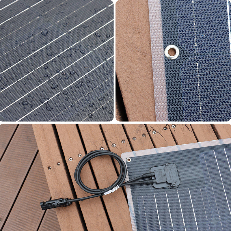 100W mono PCB laminated solar panel