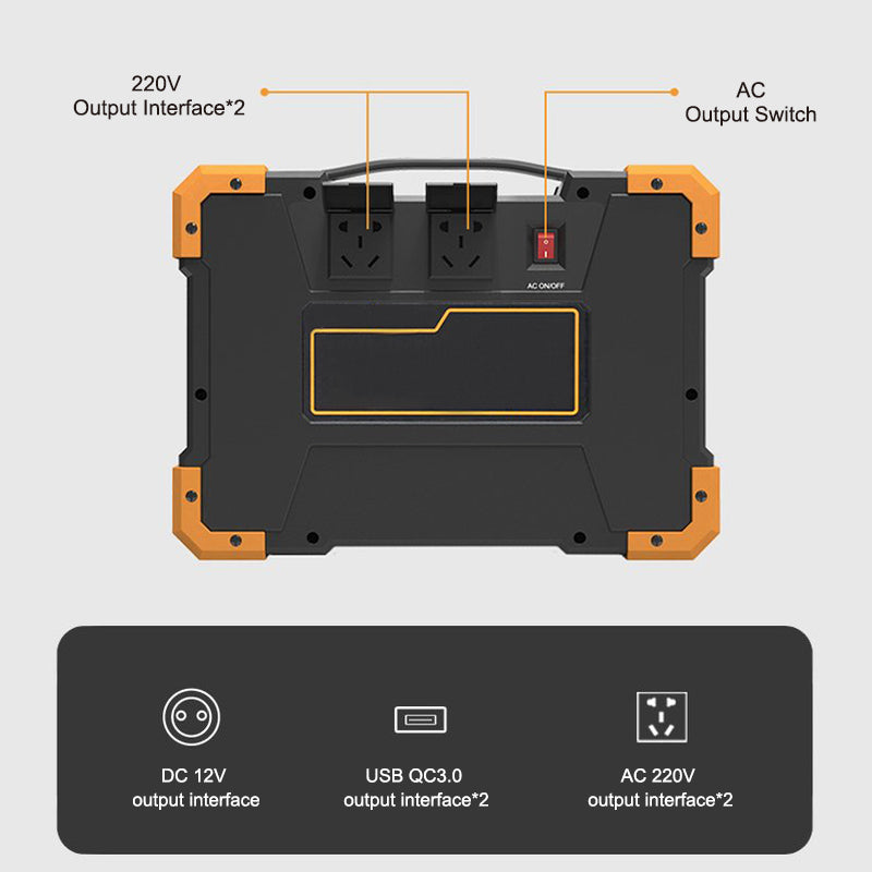 Large-capacity portable 220V mobile power supply