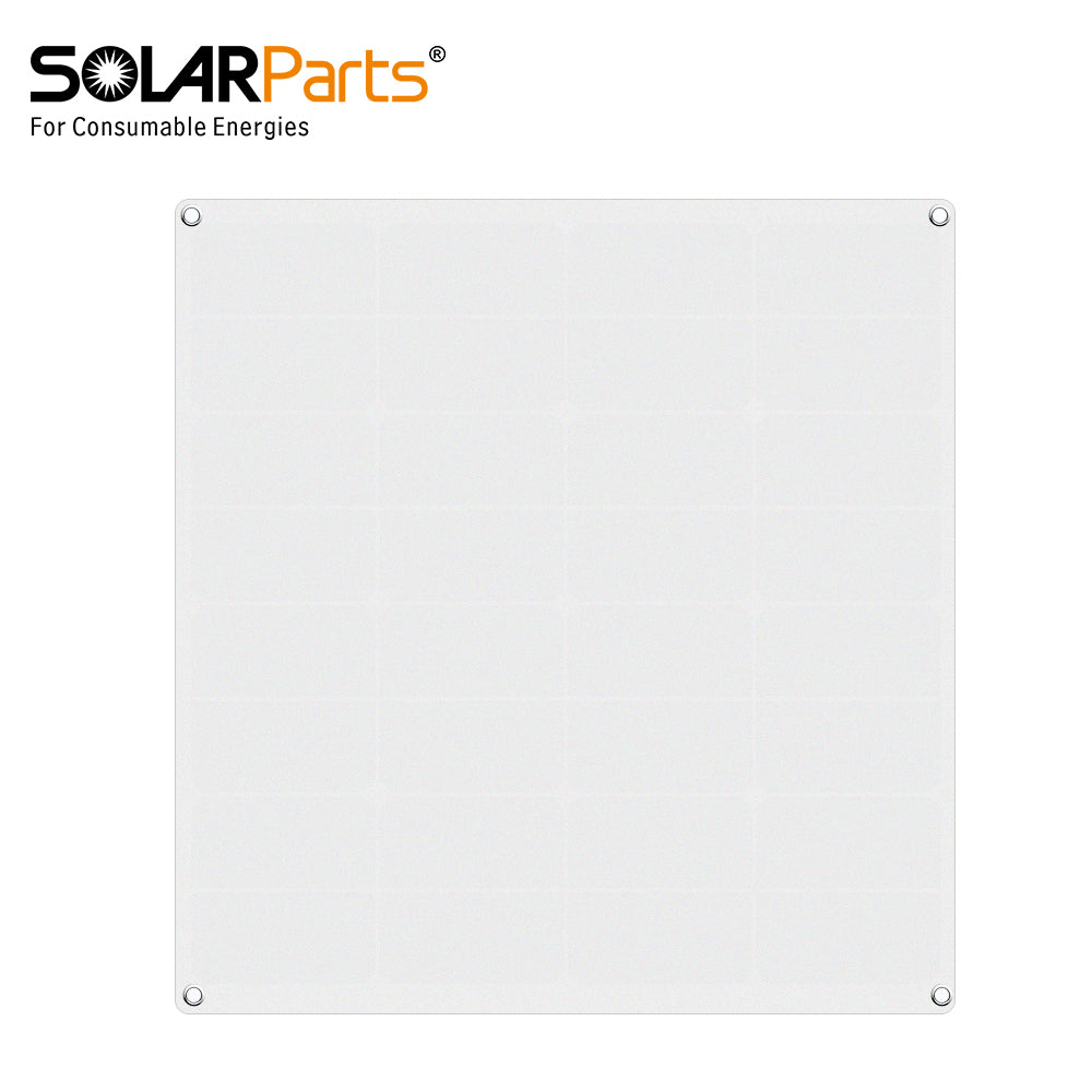 Solarparts@ Sunpower Flexible Solar Panel PET 18V 50W 545x535x3mm