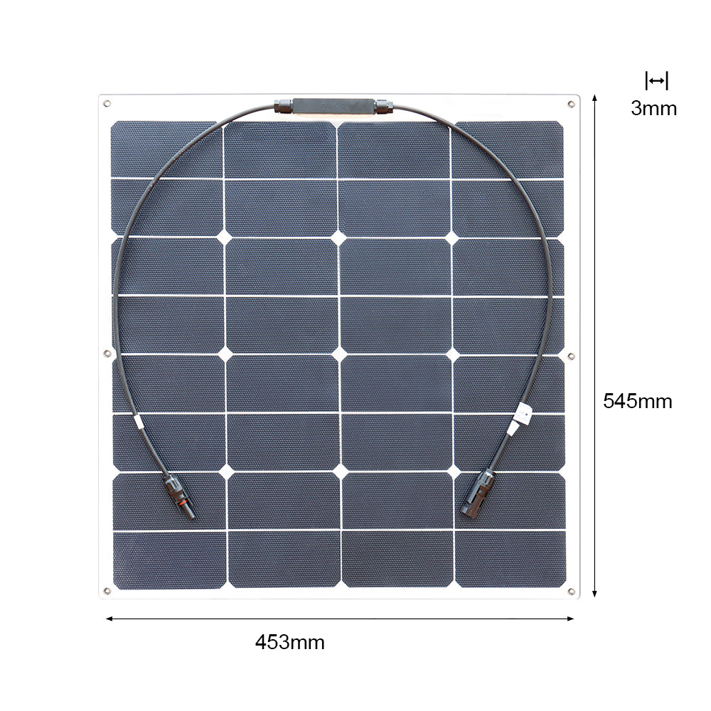 50W sunpower flexible solar panel