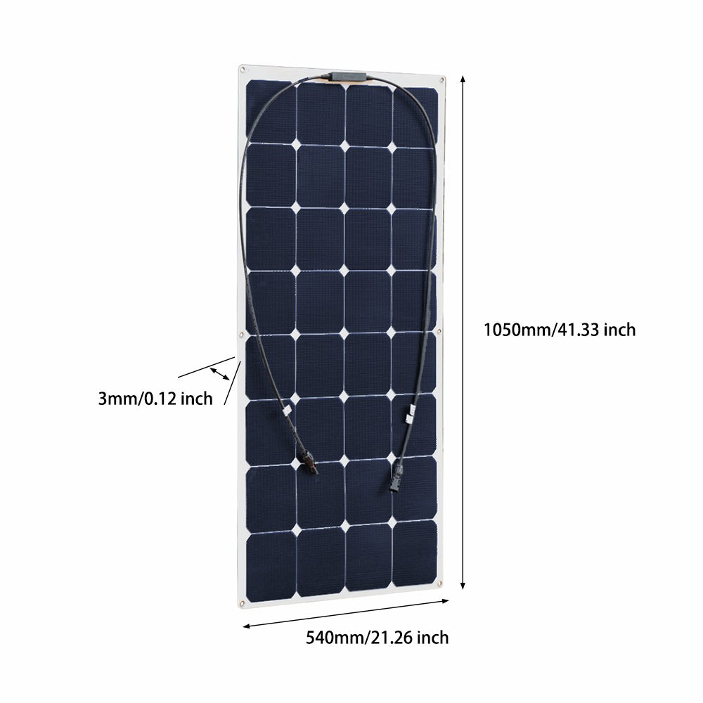 100W sunpower flexible solar panel