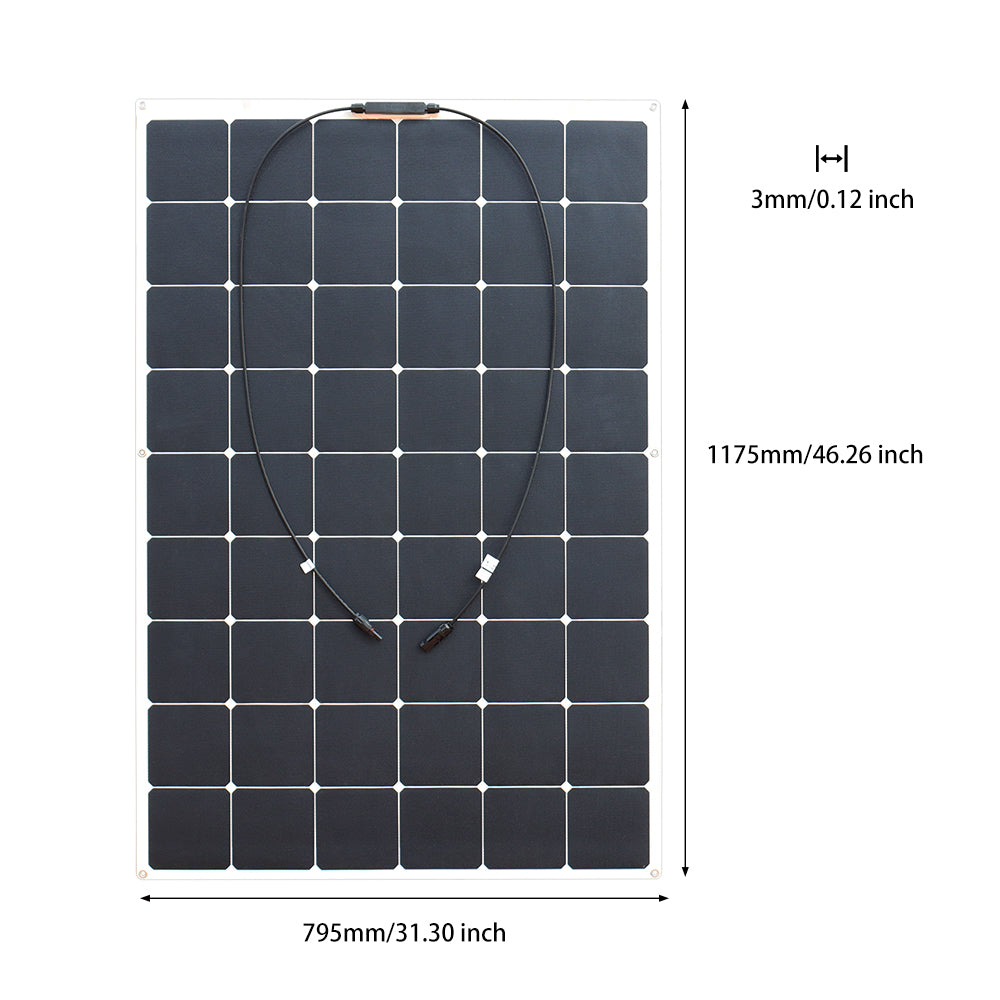 150W sunpower flexible solar panel