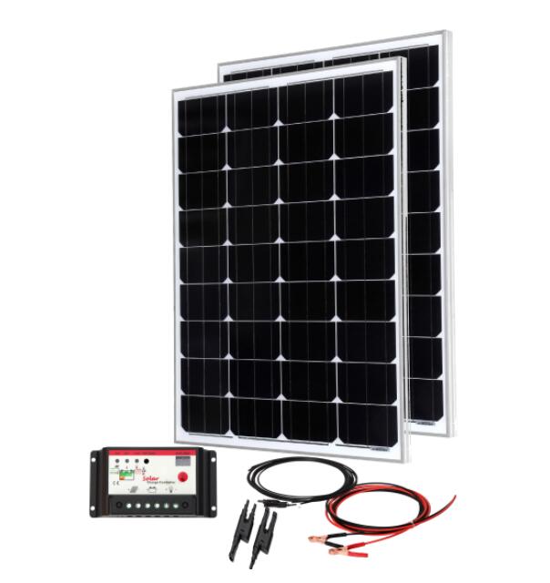 200W Framed Glass Mono Solar Kits