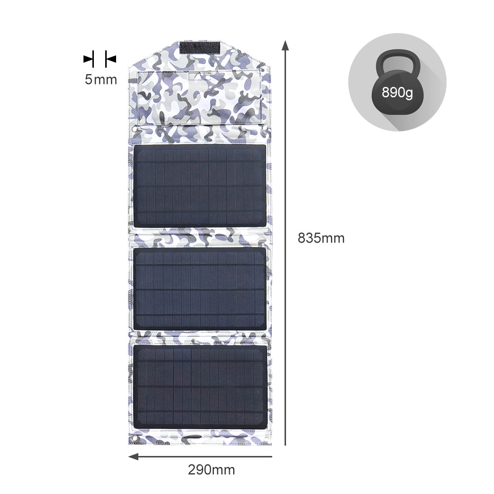 Mono foldable solar charger 7v 21w 290*210*25mm