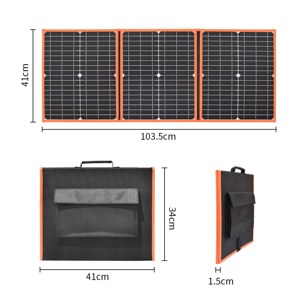 Solarparts mono portable solar charger 18V/60W 340*410*20mm with USB Socket