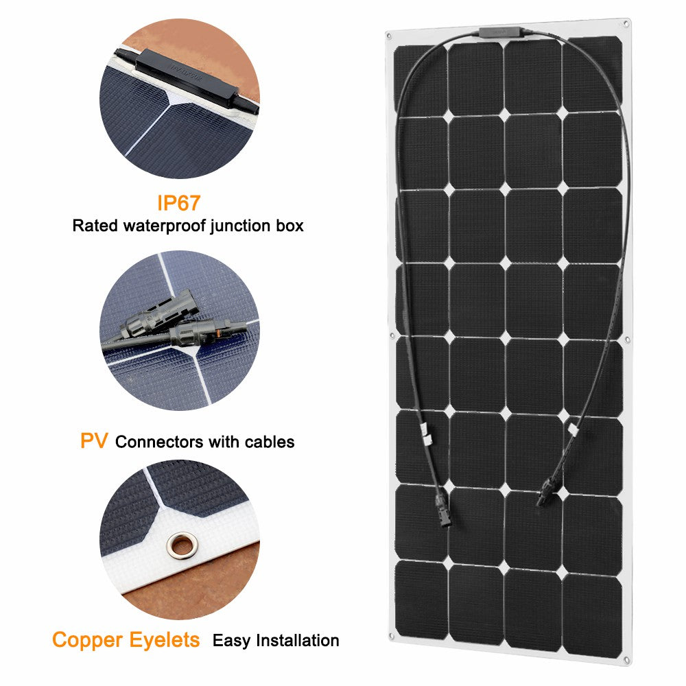 100W sunpower flexible solar panel