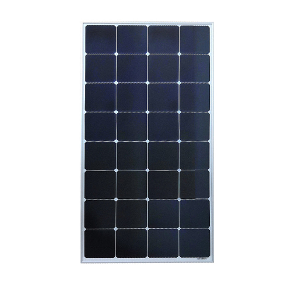 sunpower glass solar panel 17.6V105W 1050X540X30mm with Silver aluminum frame and junction box