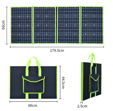 Solarparts mono portable solar charger 20V/200W 445*660*25mm with USB Socket