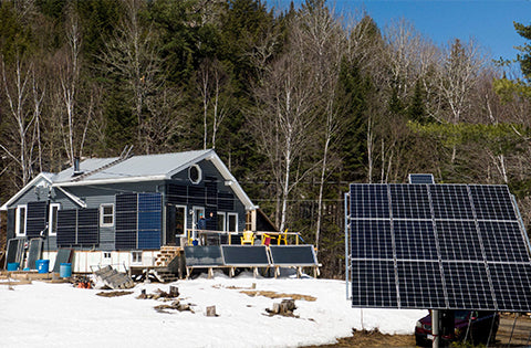 ground-mounted solar panel