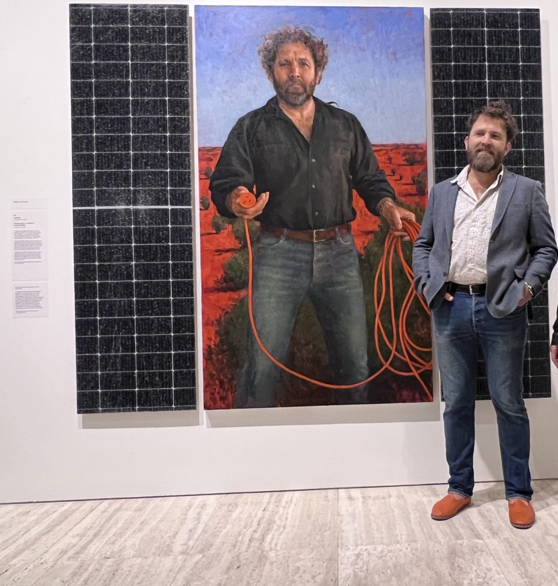 Solar panel portrait of Saul Griffith named finalist in 2022 Archibald Prize